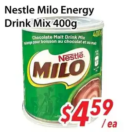 Bestco Food Mart Nestle Milo Energy Drink Mix offer