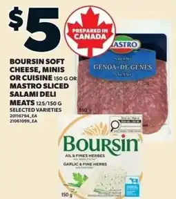 Zehrs Markets Boursin soft cheese, minis or cuisine offer