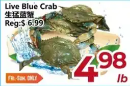 Asian Food Centre Live Blue Crab offer