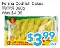 Ample Food Market Ferma codfish cakes offer