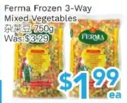 Ample Food Market Ferma frozen 3-way mixed vegetables offer