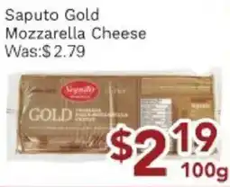 Ample Food Market Saputo Gold Mozzarella Cheese offer
