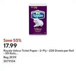 Staples Royale Velour Toilet Paper offer