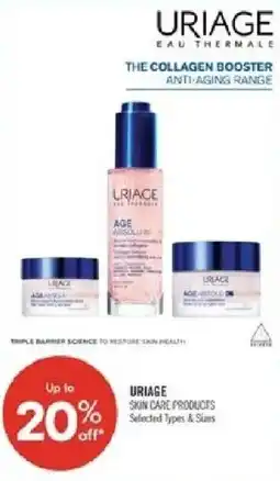 Shoppers Drug Mart Uriage skin care products offer