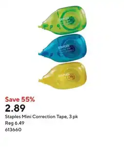 Staples Staples Mini Correction Tape offer