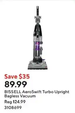 Staples Bissell AeroSwift Turbo Upright Bagless Vacuum offer