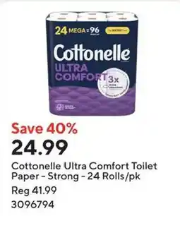 Staples Cottonelle ultra comfort toilet paper offer