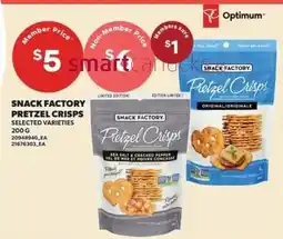 Zehrs Markets Snack Factory pretzel crisps offer