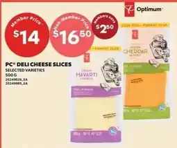 Zehrs Markets PC deli cheese slices offer