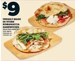Zehrs Markets Freshly made in-store romanaccia sandwiches offer