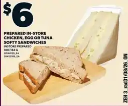 Zehrs Markets Soft Sandwiches offer