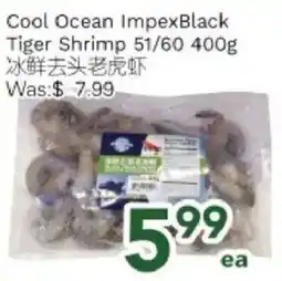Ample Food Market Cool Ocean Impex Black Tiger Shrimp offer