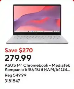 Staples Asus 14" chromebook offer