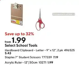 Staples Select School Tools offer