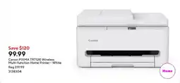 Staples Canon PIXMA TR7120 Wireless Multi-function Home Printer - White offer