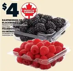 Loblaws Raspberries or Blackberries offer