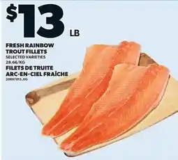 Loblaws Fresh rainbow trout fillets offer