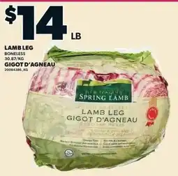 Loblaws Spring lamb lamb leg offer