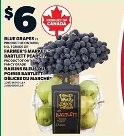Loblaws Farmer's Market Bartlett Pears offer
