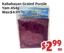 Top Food Supermarket Kababayan grated purple yam offer