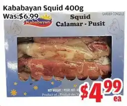 Top Food Supermarket Kababayan squid offer