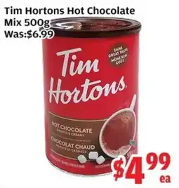 Top Food Supermarket Tim Hortons hot chocolate offer