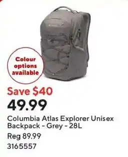 Staples Columbia Atlas Explorer Unisex Backpack offer