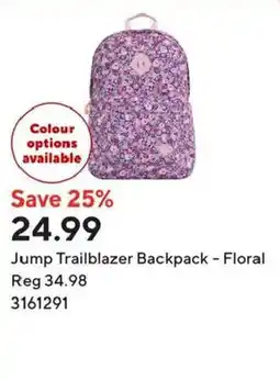 Staples Jump Trailblazer Backpack - Floral offer