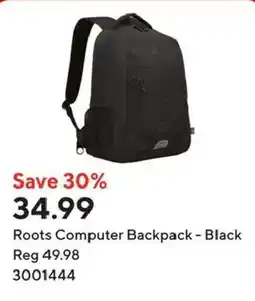 Staples Roots Computer Backpack - Black offer