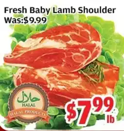 Top Food Supermarket Fresh Baby Lamb Shoulder offer