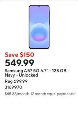 Staples Samsung A57 5G offer
