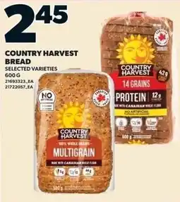 Zehrs Markets Country Harvest bread offer