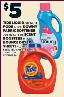 Zehrs Markets Tide liquid and Downy fabric softener offer