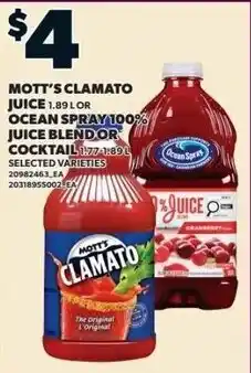 Zehrs Markets Mott's Clamato juice offer