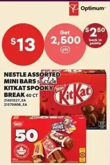 Zehrs Markets Nestle assorted mini bars doctor kitkat spooky break offer