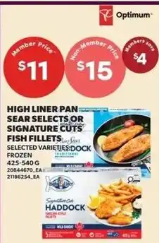 Zehrs Markets High Liner Pan Sear Selects Or Signature Cuts Fish Fillets offer