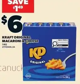 Zehrs Markets Kraft original macaroni & cheese offer