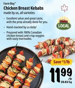 Farm Boy Farm Boy Chicken Breast Kebabs offer