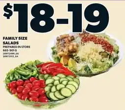 Zehrs Markets Family size salads offer