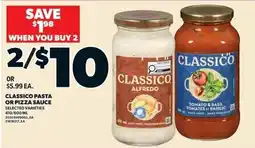 Zehrs Markets Classico pasta or pizza sauce offer