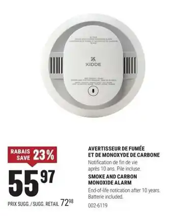Xidde smoke and carbon monoxide alarm