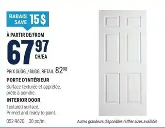 Interior door