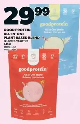 Zehrs Markets Good protein all-in-one plant based blend offer