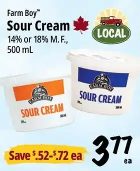 Farm Boy Farm Boy sour cream offer