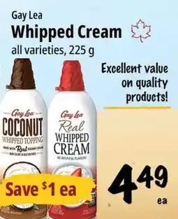 Farm Boy Gay Lea Whipped Cream offer
