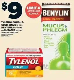 Zehrs Markets Benylin extra strength mucus & phlegm offer