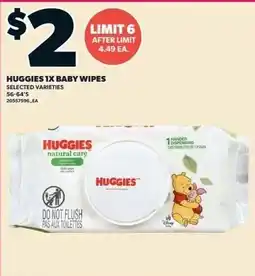 Zehrs Markets Huggies 1x baby wipes offer