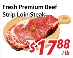 Bestco Food Mart Fresh Premium Beef Strip Loin Steak offer