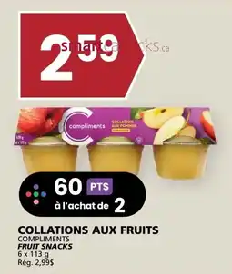 Rachelle-Bery Grocery Compliments fruit snacks offer