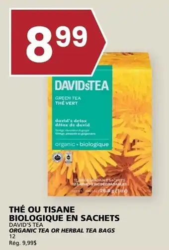 David's tea organic tea or herbal tea bags